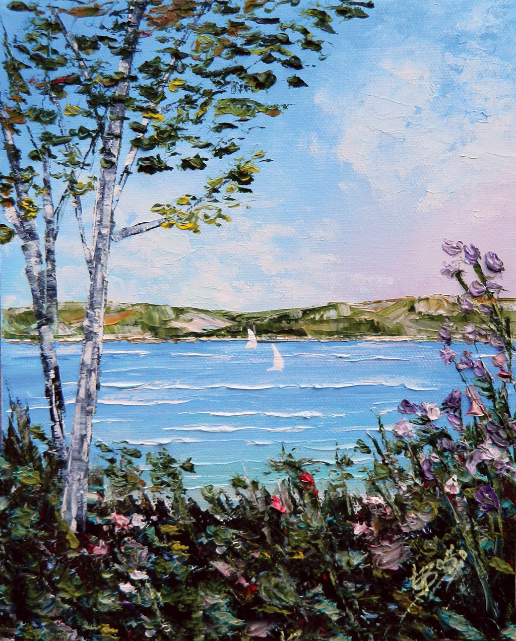 Lake Michigan Bluff - Summer Garden