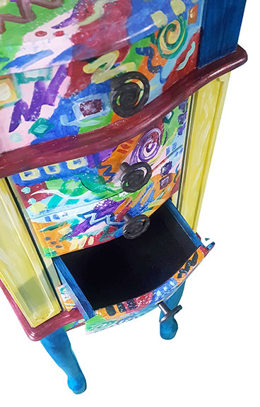 Jewel Abstract Jewelry Case by Linda Boss Fine Art
