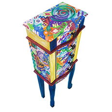 Jewel Abstract Jewelry Case by Linda Boss Fine Art