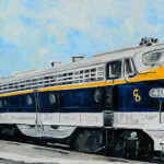 C&O Train at the Charlevoix Depot Magnet by Linda Boss