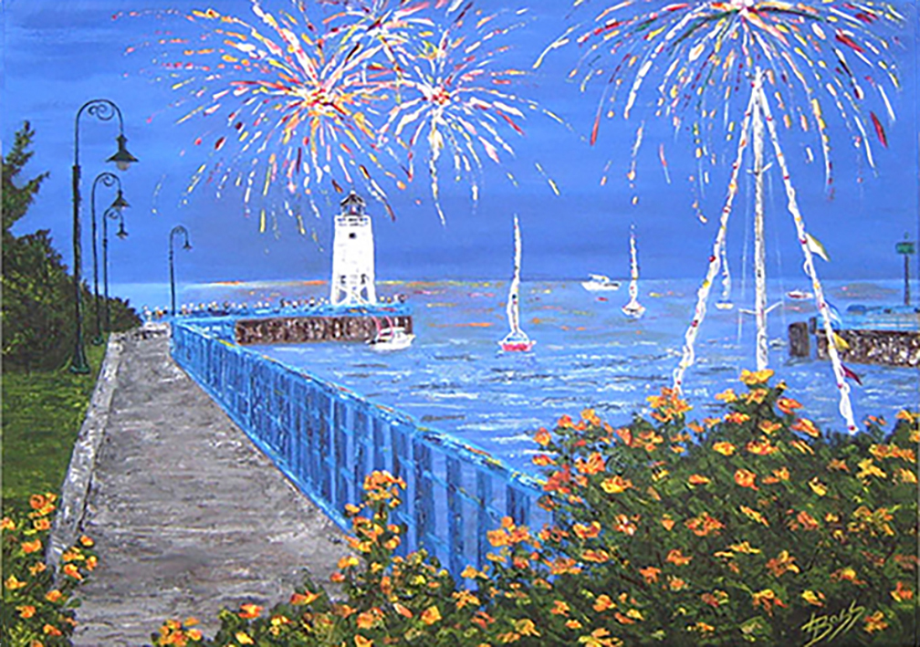 Celebrate Charlevoix! Venetian 2008 by Linda Boss Fine Art Prints available as a 5x7, 8x10, 11x14 and 16x20. Signed and Authorized Seal.