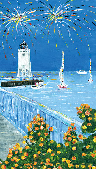 Celebrate Charlevoix! Venetian 2008 Magnet by Linda Boss