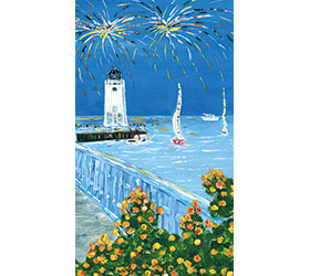 Celebrate Charlevoix! Venetian 2008 Magnet by Linda Boss