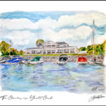Charlevoix Yacht Club Signed Print
