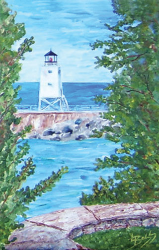 The Charlevoix Lighthouse "I" Like it White