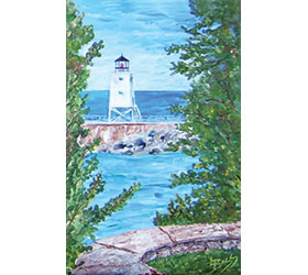 The Charlevoix Lighthouse "I" Like it White