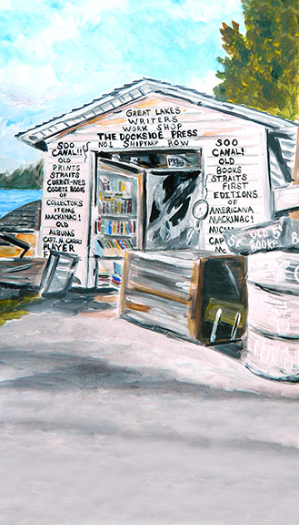 Dockside Press of Charlevoix Magnet by Linda Boss