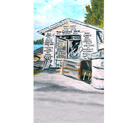 Dockside Press of Charlevoix Magnet by Linda Boss