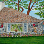 Earl Young's "Hobbit House" Half House on Park Ave Charlevoix by Linda Boss
