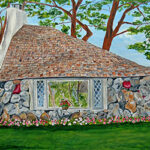 Earl Young's "Hobbit House" Half House on Park Ave Charlevoix by Linda Boss