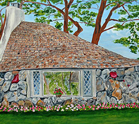 Earl Young's Hobbit House the Half House on Park Ave Prints by Linda Boss