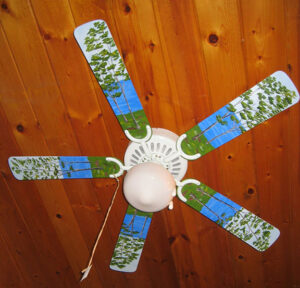 It's Cool Up North! - Ceiling Fan by Linda Boss
