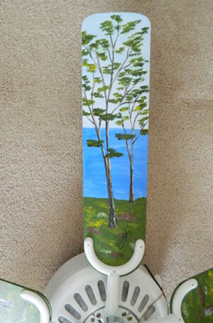 It's Cool Up North! - Ceiling Fan by Linda Boss