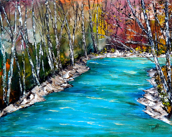 The Jordan River - Print by Linda Boss
