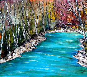 The Jordan River - Print by Linda Boss