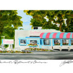Juilleret's Restaurant of Charlevoix by Linda Boss Fine Art Prints available as a 5x7, 8x10, 11x14 and 16x20. Signed and Authorized Seal. Additional Large Nonstandard size available.