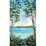Lake Charlevoix Through the Birch