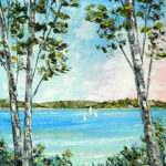 Lake Charlevoix Through the Birch