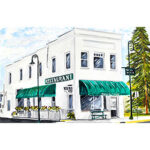 Parkside Restaurant of Charlevoix Magnet by Linda Boss