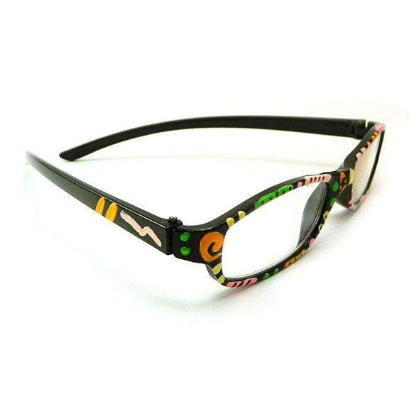 Artsy Specs Hand Painted Reader +1.25 by Linda Boss Fine Art
