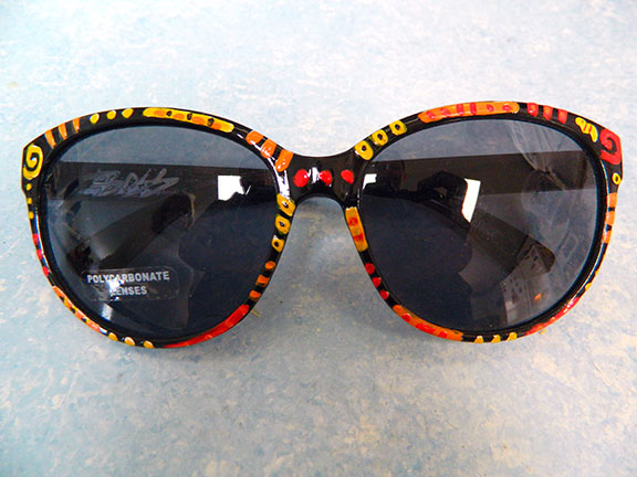 Hand Painted Sunglasses #5