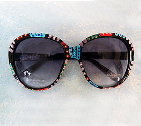 Hand Painted Sunglasses #7