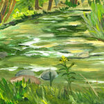 The River's Bend - Painting by Linda Boss