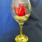It's a Tulip Party - Red Tulip - Wine Glass
