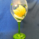 It's a Tulip Party! Yellow Tulip Wine Glass