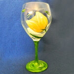 It's a Tulip Party! Yellow Tulip Wine Glass